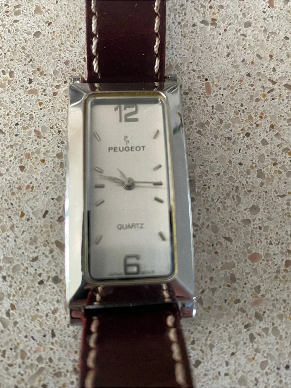 Vintage Peugeot Women’s Watch with Leather Band
